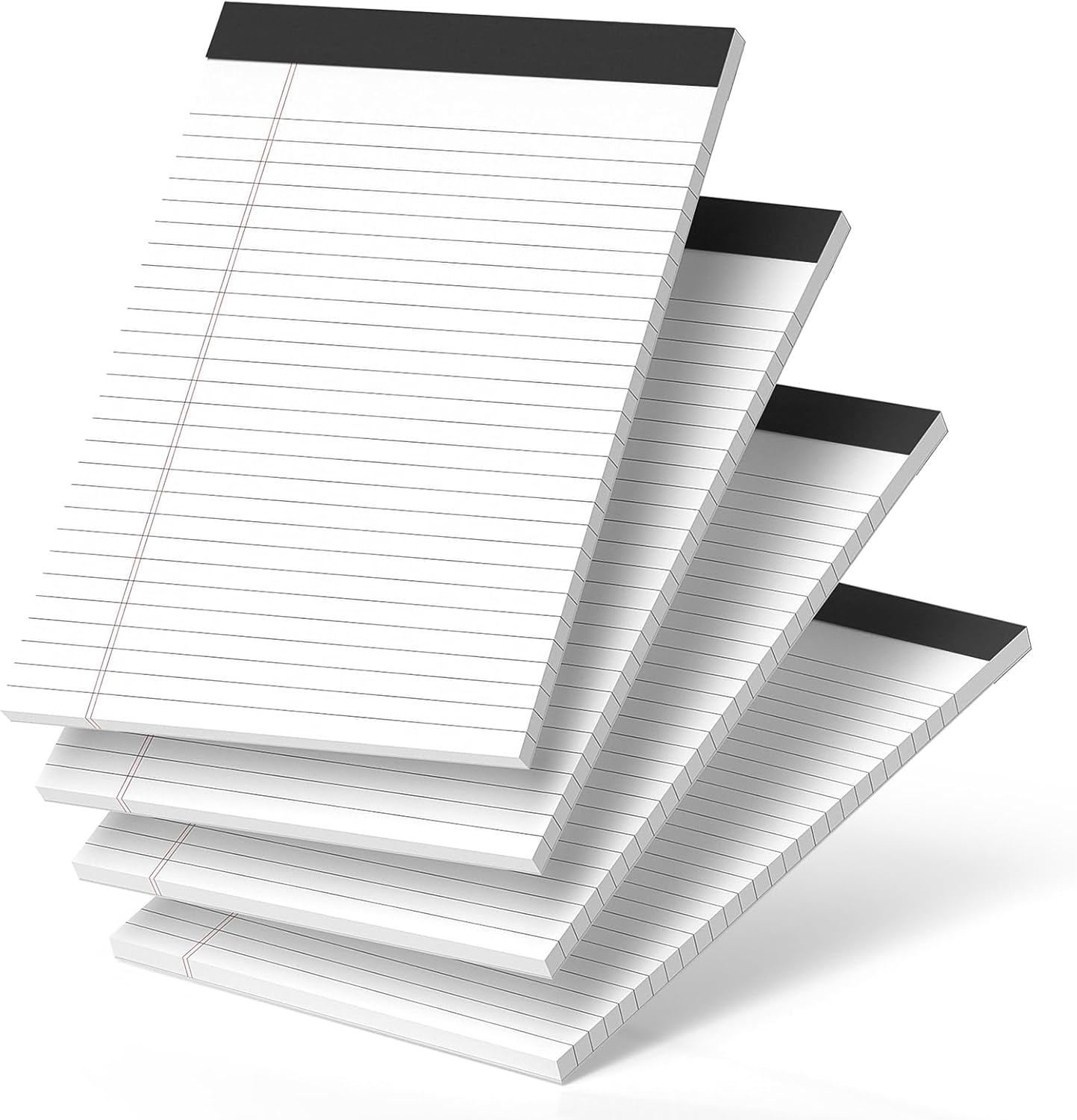 Nichela 2 Pack Legal Pads 8.5 x 11 White Note Pads 8.5 x 11 Notepad Micro Perforated Writing Pads Lined Paper Pads Wide Ruled Pad of Paper 30 Sheets Notebook for To-Do Lists, School & Office Supplies