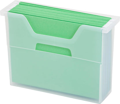 IRIS USA Magazine Holder, Compact File Storage Mini File Organizer for Desk and Home Office, Personal File Organizer for Papers and Magazines, Space-Saving Storage Set 6 Pack, Black