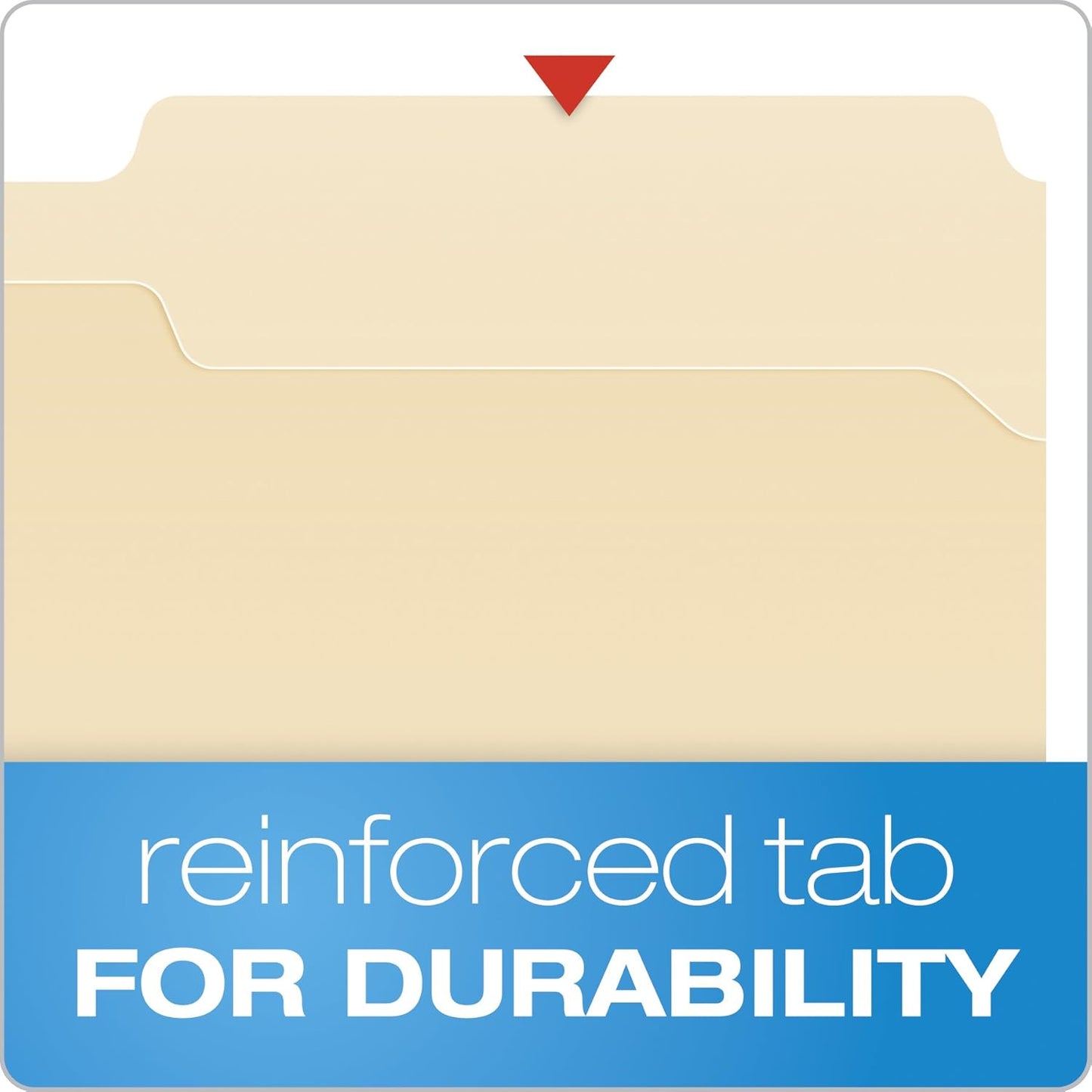 Pendaflex Manila Fastener Folders, Legal Size, 2 Fasteners, 1/3 Cut, 50/BX (FM313EE)