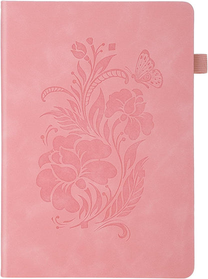Thboxes 80 Sheets Lined Journal Notebook, 5.7" X 8.3" Hardcover Executive Notebook for Student Worker Women Men, Notepads Journals for Writing Travel & Organization, Nurses Week Gifts, Pink