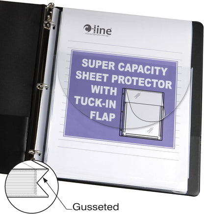 C-Line High Capacity Polypropylene Sheet Protectors, Clear, 50", 11 x 8.5, 25/BX