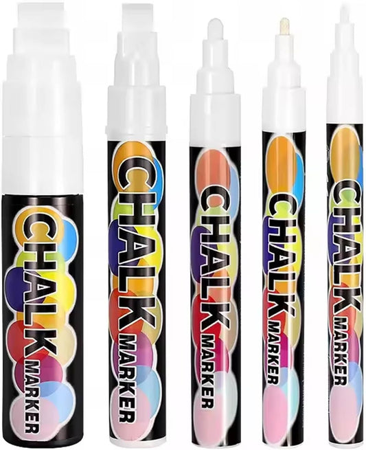 Celepen Window Chalk Markers for Cars Glass Washable, 8 Colors Jumbo Liquid Chalk Marker Pens with 10mm 3 in 1 Nib Wide Tip, Chalkboard Markers Car Window Paint Pen for Auto, Mirror, Poster