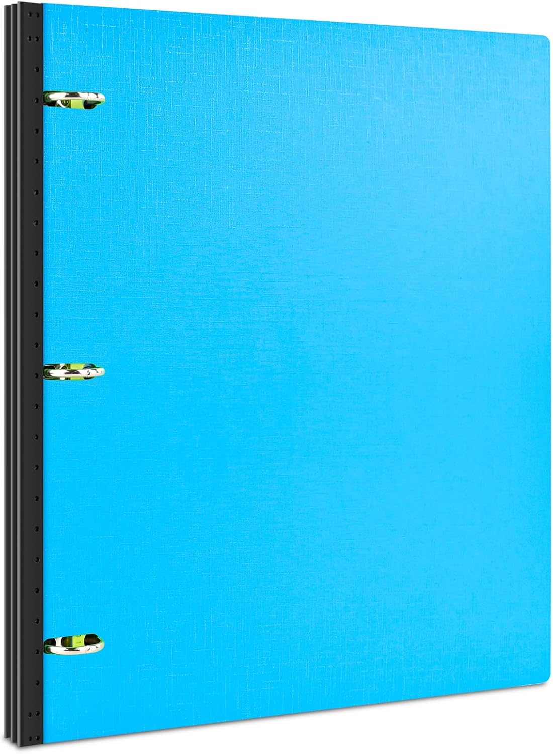 INFUN Telescoping 3 Ring Binder - 4PCS, Portable Plastic 3 Ring Binder with Telescoping Spine, Binders with Foldable Front Cover Holds 8.5"x11" Paper for School, Office, Homes