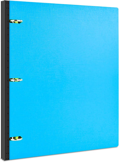 INFUN Telescoping 3 Ring Binder - 4PCS, Portable Plastic 3 Ring Binder with Telescoping Spine, Binders with Foldable Front Cover Holds 8.5"x11" Paper for School, Office, Homes
