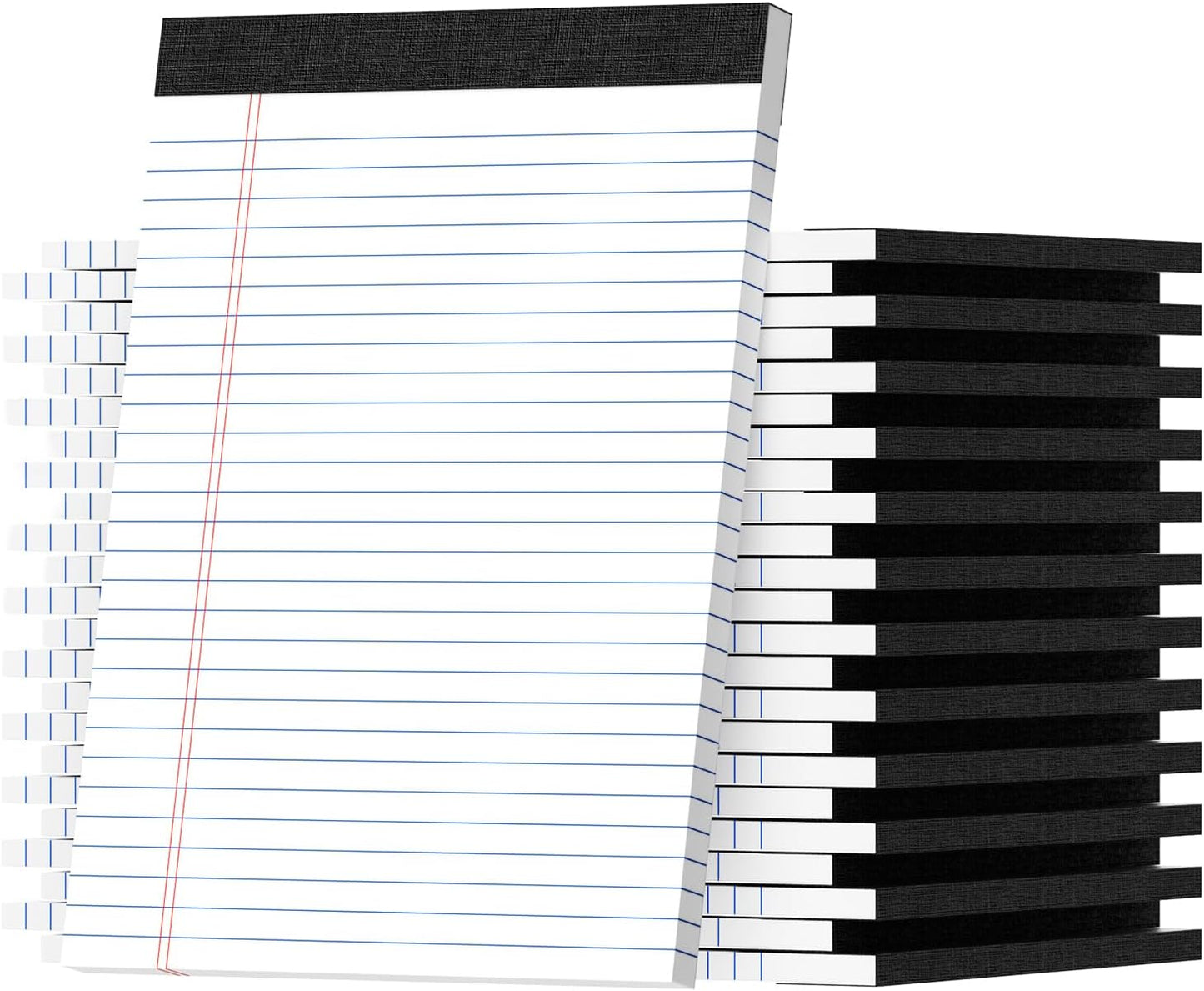 Legal Pads 8.5 X11, Narrow Ruled Notepads, 2 Pack, 50 Sheet/Pad, White Legal Pads, Tear Off Notepad, Perforated Writing Pad, Notebook Paper College Ruled, Notepads for Office Home School, Notepad