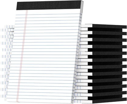 Legal Pads 8.5 X11, Narrow Ruled Notepads, 2 Pack, 50 Sheet/Pad, White Legal Pads, Tear Off Notepad, Perforated Writing Pad, Notebook Paper College Ruled, Notepads for Office Home School, Notepad