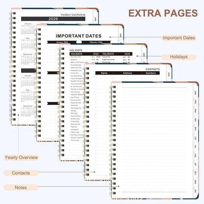 Planner 2026-2027, Weekly and Monthly Academic Year Calendar Planner, July 2026 - June 2027, Daily Agenda Book for Office School Supplies, A5(6.3'' x 8.5'')