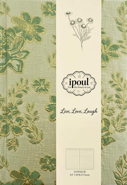 ipoul Flower Notebook, A5, 6x8, Hardcover, Lay Flat, Lined Paper, Journal for Women, Writing Notebook, Pretty, Hibiscus, Pink, Birthday Gifts for Women, Wedding Shower Gifts, Mothers Day Gift
