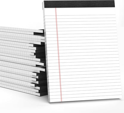 Legal Pads 8.5 x 11 White Note Pads 8.5 x 11 In 2 Pack Notepads 8.5 x 11 Writing Pads of Paper 8.5 x 11 Legal Notepads Wide Ruled White Lined Paper Pads 8.5 x 11 30 Sheets Per Legal Note Pads 8.5 x 11
