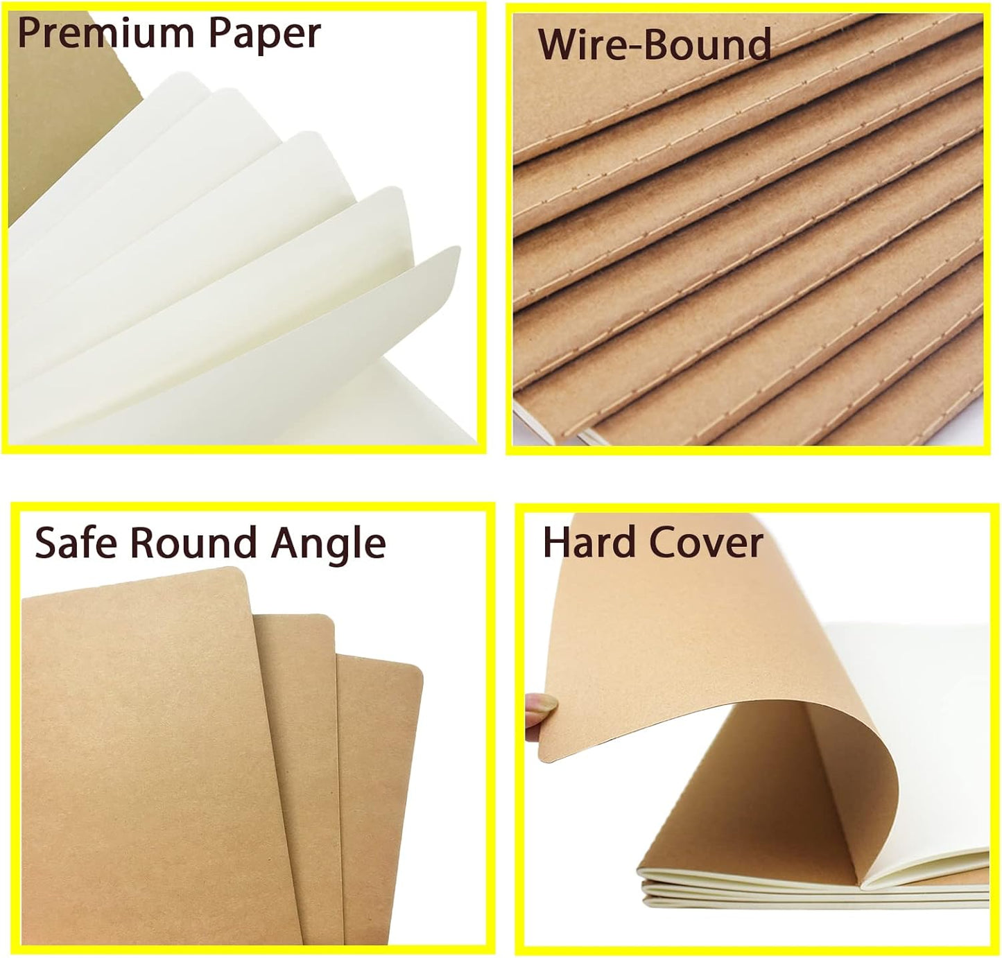 zmybcpack 12 Pack 8.5x11 inch Large Lined Notebook Journals Bulk, 32 sheets / 64 Pages, Sketchbook Composition Notebook Journals Subject Notebooks Planner for College Students Office