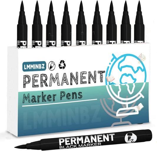 White Acrylic Paint Brush Pens Christmas Decorations Permanent Marker Painting Coloring Pens Art Marker for Clothes Tire Wood Rocks Metal Canvas Plastic Ceramic Glass Scrapbook for Adults