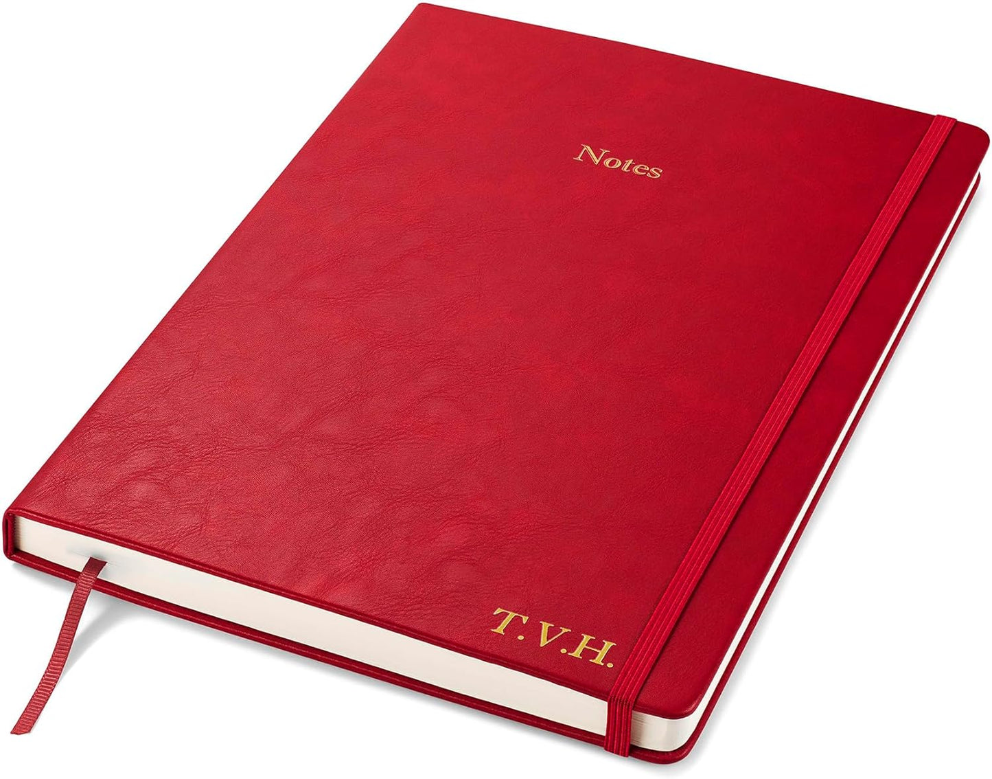 Wykeham's Executive Notebook – 8.5" x 12" – Customization Available (Personalized Black – Lined)
