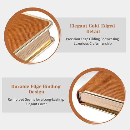 CAGIE Lined Journal for Men Women, Tree Growth Ring Leather Bound Journal Notebook, 256 Pages 100 GSM Journals for Writing, A5 Hardcover Journaling Notebooks for Work, Note Taking