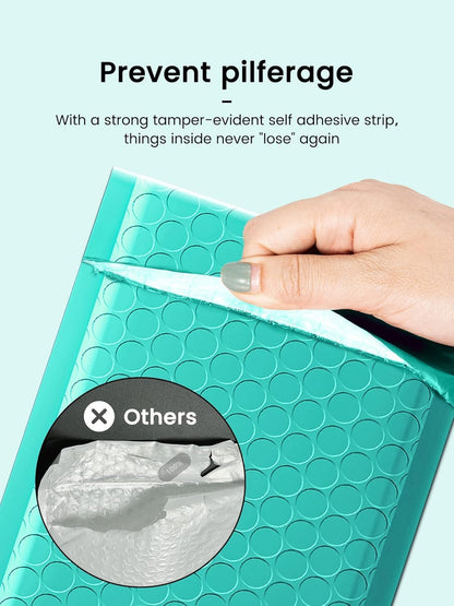 GSSUSA Black Bubble Mailers 4x8 Inches 50 Pack, Usable Size 4X7" Bubble Envelopes for Small Business, Padded Envelope, Shipping Mailers, Packaging Bags, Mailing Envelopes, Shipping Supplies