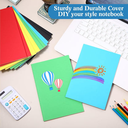 Mimorou 100 Pcs Journals Notebooks Bulk - Kraft Softcover A5 Small Notebooks 5.5 Inch x 8.3 Inch Notepads with 60 Page 30 Sheet for Writing Sketch Travel Office Supplies(Navy Blue,Lined)