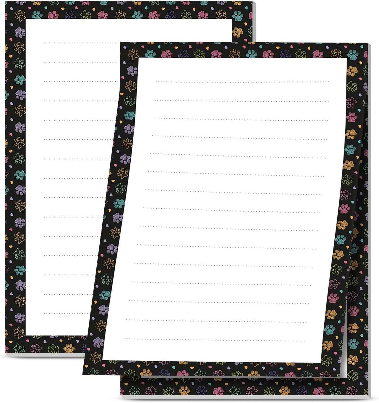 2 Pack Sticky Notes 4x6 in, Funny Large Notepads with Lines, Cute Self-Stick Memo Note Pads for Office, Home, Meeting Luxury Boho Flowers