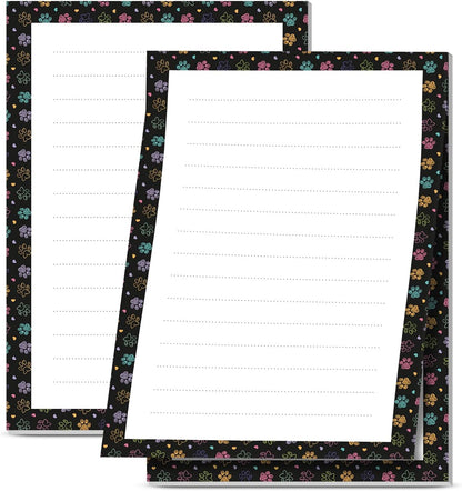 2 Pack Sticky Notes 4x6 in, Funny Large Notepads with Lines, Cute Self-Stick Memo Note Pads for Office, Home, Meeting Luxury Boho Flowers