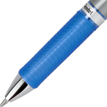 Pentel EnerGel RTX Retractable Liquid Gel Pen, (1.0mm), Bold Line, Metal Tip, Black Ink, Pack of 3 (BL80BP3A)