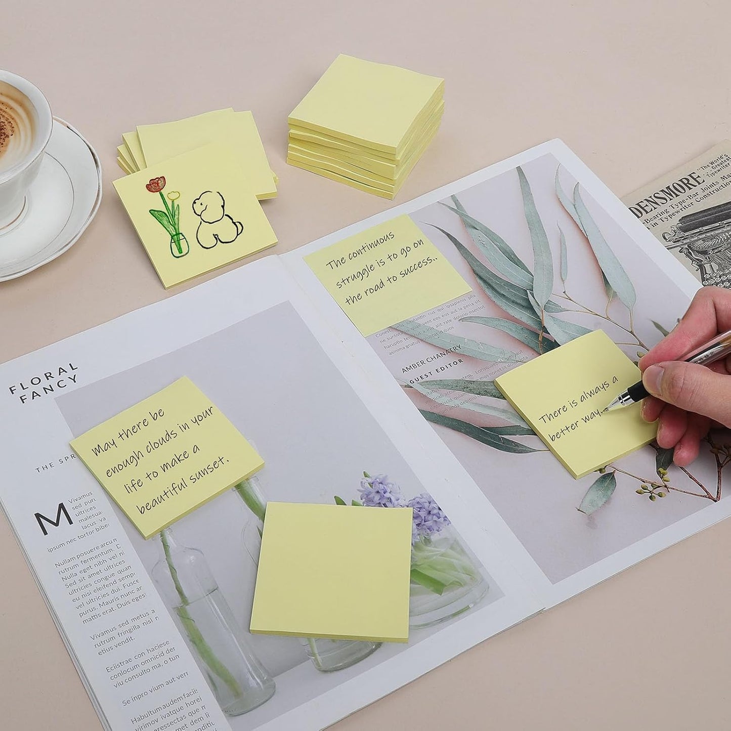 (24 Pack) Sticky Notes 3x3 in Post, 12 Bright Colors Sticky Note Self-Stick Notes Pads,Strong Adhesive, Easy to Post for Home, Office, Notebook