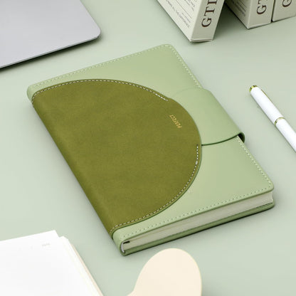 CAGIE Lined Journal for Women, 100GSM Leather Journals for Writing with Buckle Closure,A5 Hardcover Diary Journaling Notebooks for Business Work School Note Taking 5.9" x8.5 (Brown)