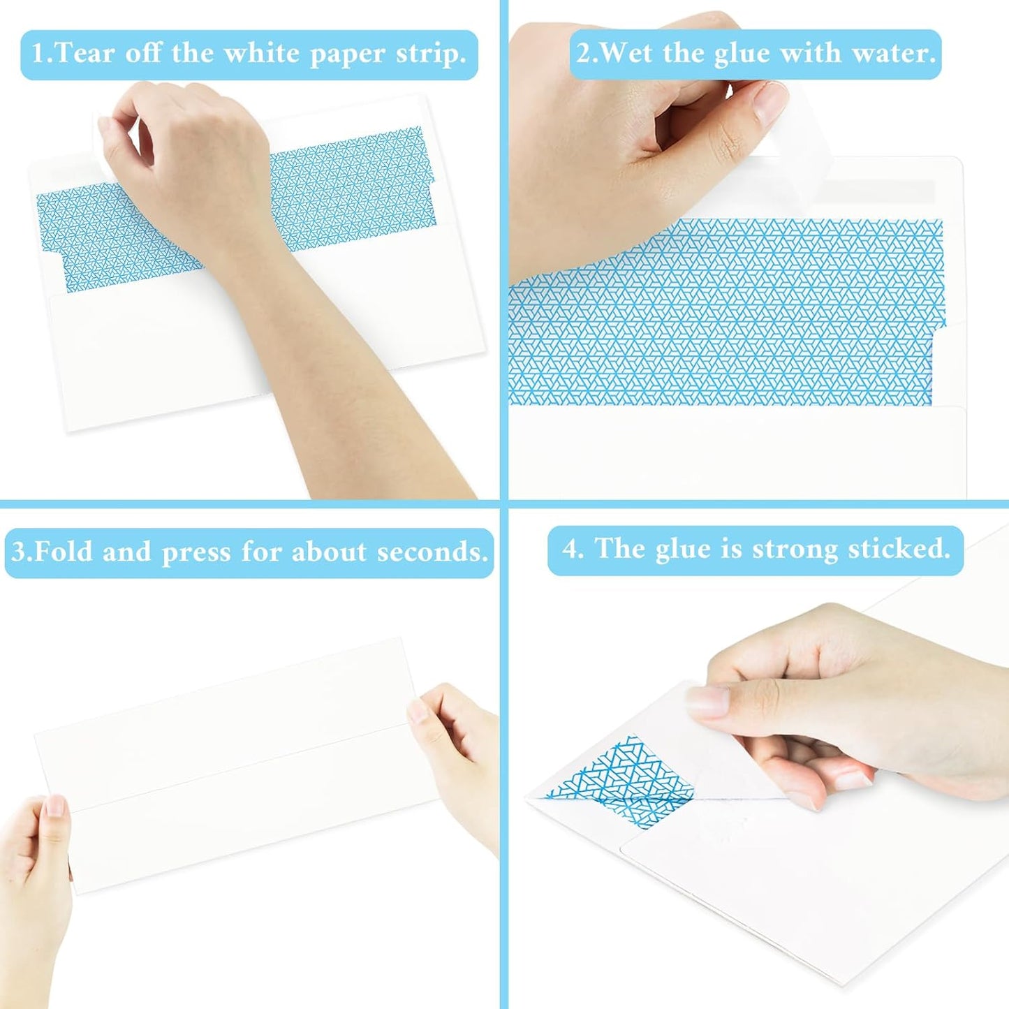 50 Pack #10 Business Envelopes, Sage Green Standard Envelopes Self Seal, Letter Size Mailing Envelopes for Checks Letters Invoices Statements Birthday Graduation Wedding, 4 1/8 x 9 1/2 Inch