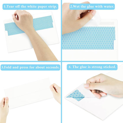 50 Pack #10 Business Envelopes, Sage Green Standard Envelopes Self Seal, Letter Size Mailing Envelopes for Checks Letters Invoices Statements Birthday Graduation Wedding, 4 1/8 x 9 1/2 Inch