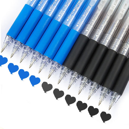 Retractable Erasable Gel Pens Clicker,Fine Point 0.7mm Smooth Writing Pens,Cute Pens For Writing Journaling Taking Notes School Office Home. (12 Colors)