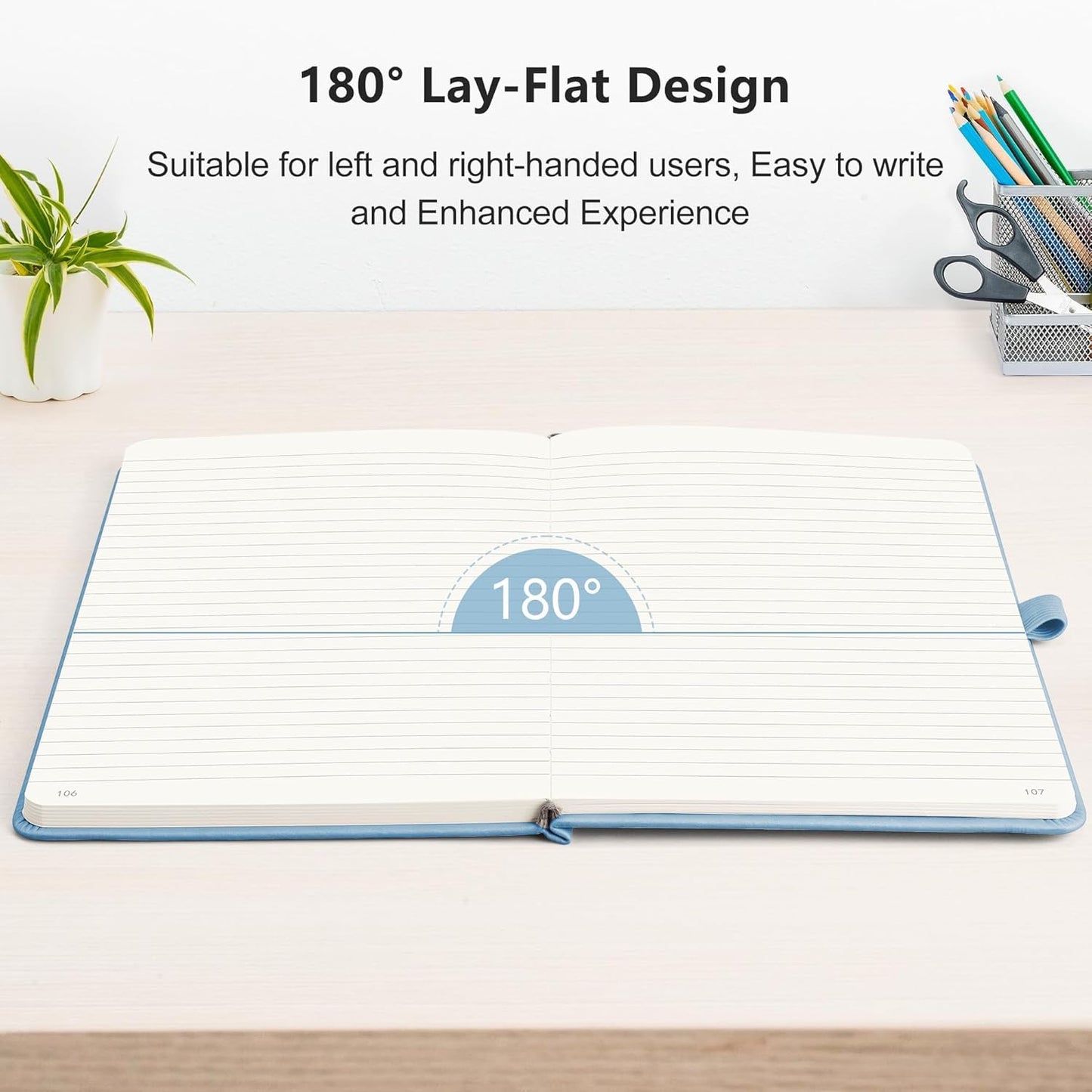 RETTACY Graph Grid Paper Notebook, 192 Pages, A5 Medium Size (5.7'' x 8.3''), 5 Squares per Inch, Leather Hardcover, 100 GSM Thick Paper, for School, Students, Math, Engineering (Brown)