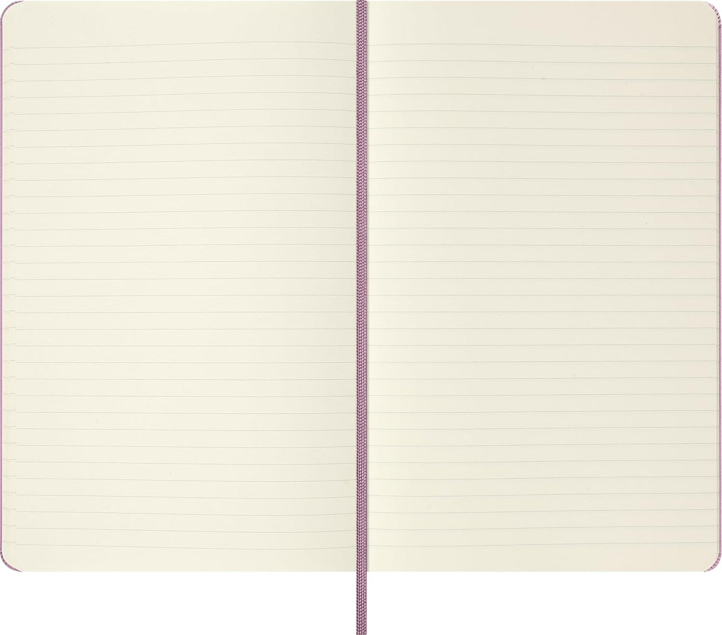 Moleskine Colored Patterned Notebook, Hard Cover, Large (5" x 8.25") Ruled/Lined, Majestic Pink, 240 Pages