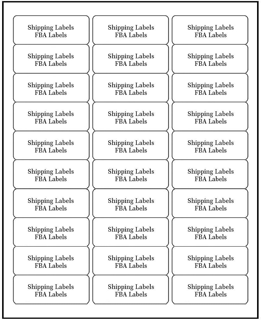 FungLam 1" x 2-5/8" Shipping Address Labels 900 Label Stickers Paper for Laser/Inkjet Printer 30 per Page Printable Mailing Labels (30 Sheets, 900 Labels)