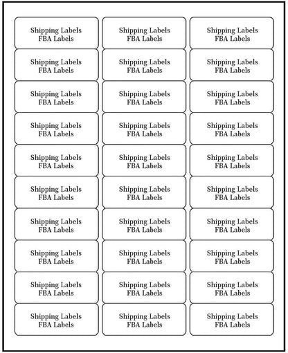 FungLam 1" x 2-5/8" Shipping Address Labels 900 Label Stickers Paper for Laser/Inkjet Printer 30 per Page Printable Mailing Labels (30 Sheets, 900 Labels)