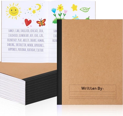 Henoyso 60 Pack Primary Composition Notebook, 9-3/4" x 7-1/2", Kids Primary Journal, K-2 Writing Notebook for Kids Student Draw Write Story Journal Half Blank Books(Macaron Color)
