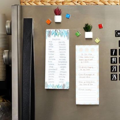 Juvale 6-Pack Magnetic Grocery List Pad for Fridge- Cute Shopping List Paper Note Pads for Refrigerator, To-Do Memos (6 Fruit Designs, 60 Sheets Each)