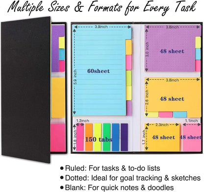 Sticky Notes Set, Tabs, 410 Pack, Divider, School Supplies, Office Supplies, Planner CEO, Sticky Note Dividers Tabs, Book Notes, Bible Sticky Notes