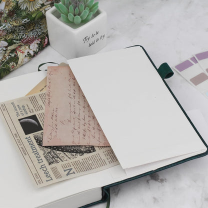 Lined Journal,A5 Lined Notebook for women,384 Pages Green Hardcover Leather Journal for men,College Ruled Notebook for note taking Lined Journal note book for work,school
