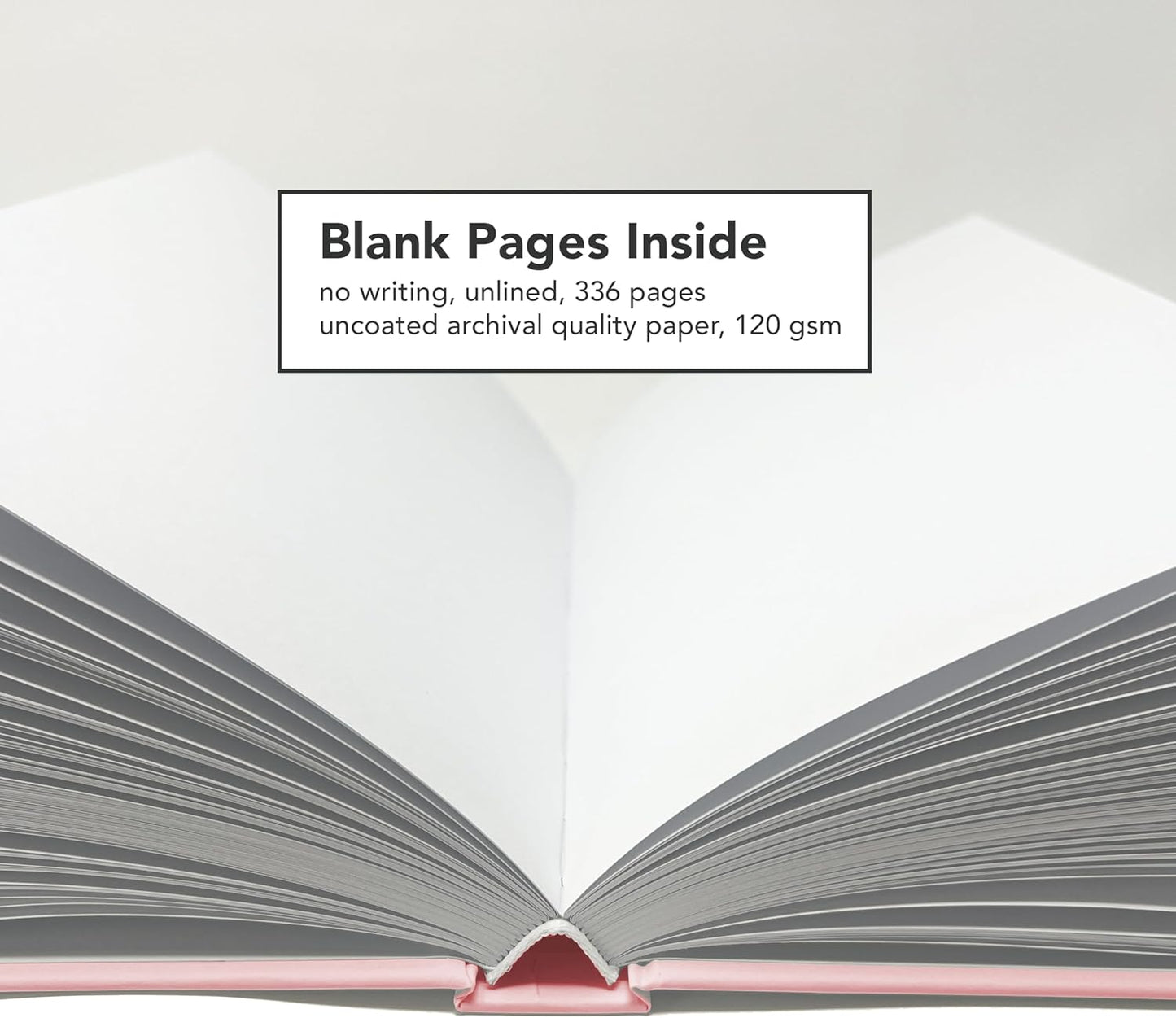 CovoBook™ Blank Hardcover | Premium Sketchbook Journal Guest Book | Photo Prop Home Decor (Black, Size 9)