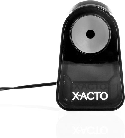 X-ACTO Pencil Sharpener, Mighty Mite Electric Pencil Sharpener, With Pencil Saver®, SafeStart® Motor, Black, 1 Count - Home, Office, School, Teacher Supplies