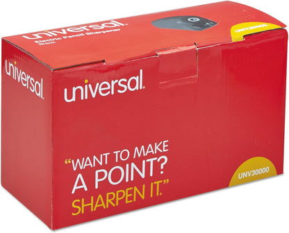 Universal Contemporary Design Electric Pencil Sharpener, Black (30000)