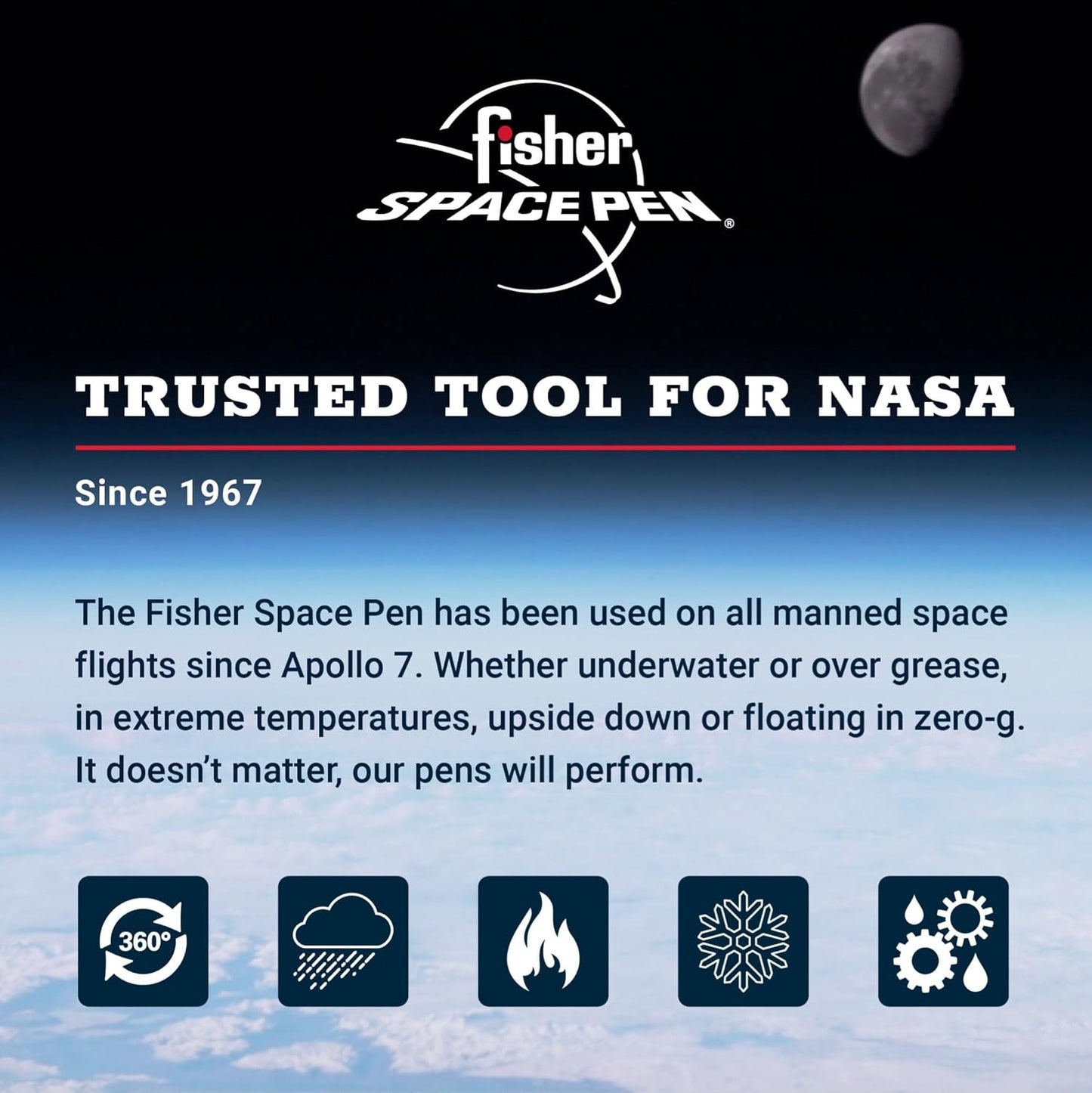 Fisher Space Pen Medium Point Pressurized Cartridge Refill, Silver Ink, 1 Pack