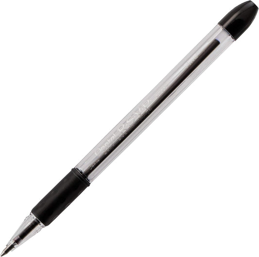 Pentel RSVP Ballpoint Pen, Fine Line, (0.7mm), Black Ink (BK90-A) (Pack of 1, 12 Count Total)