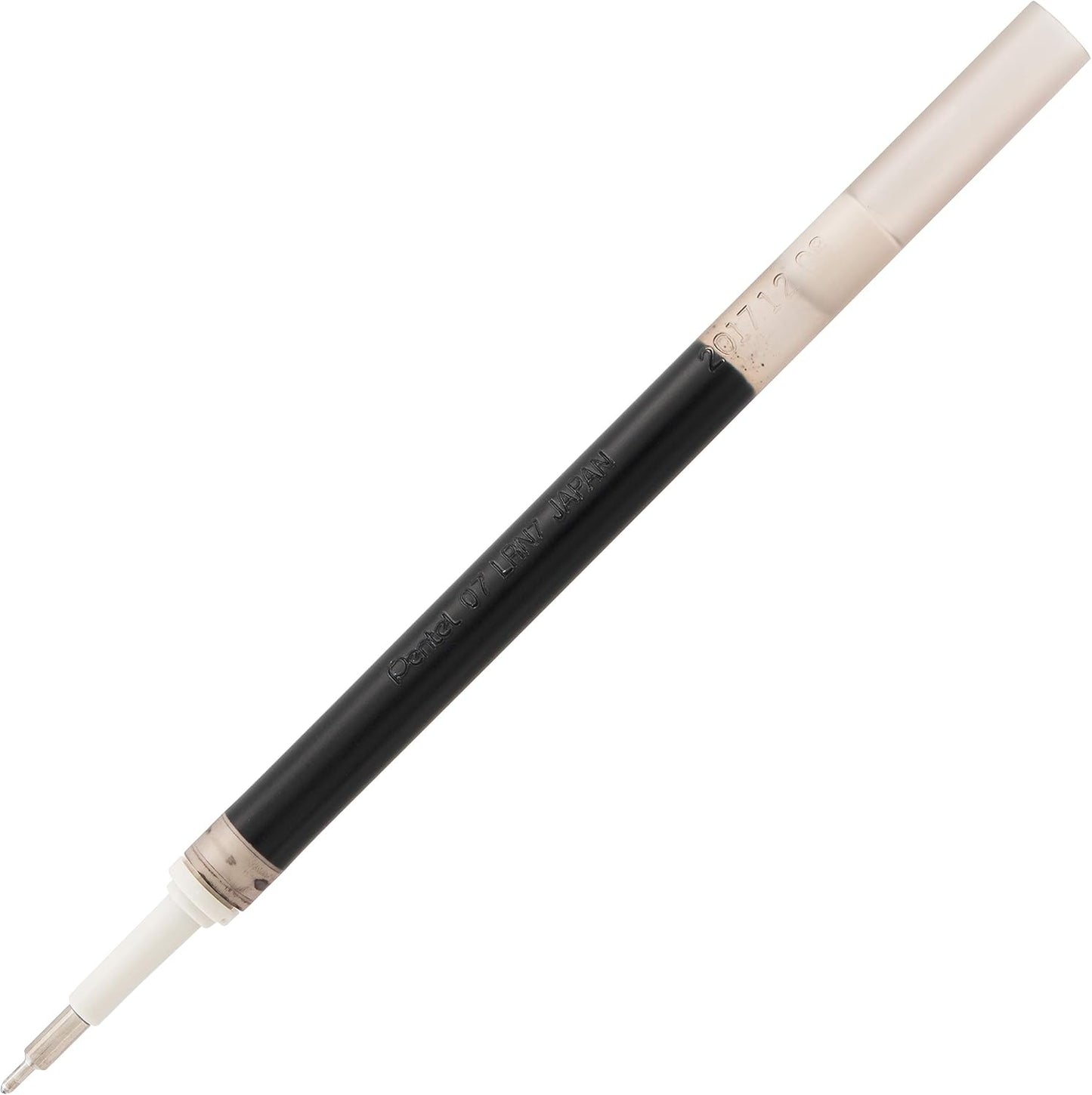 Pentel Refill Ink for EnerGel Liquid Gel Pen, (0.7mm), Medium Line, Needle Tip, Black Ink, Box of 12 (LRN7-A)
