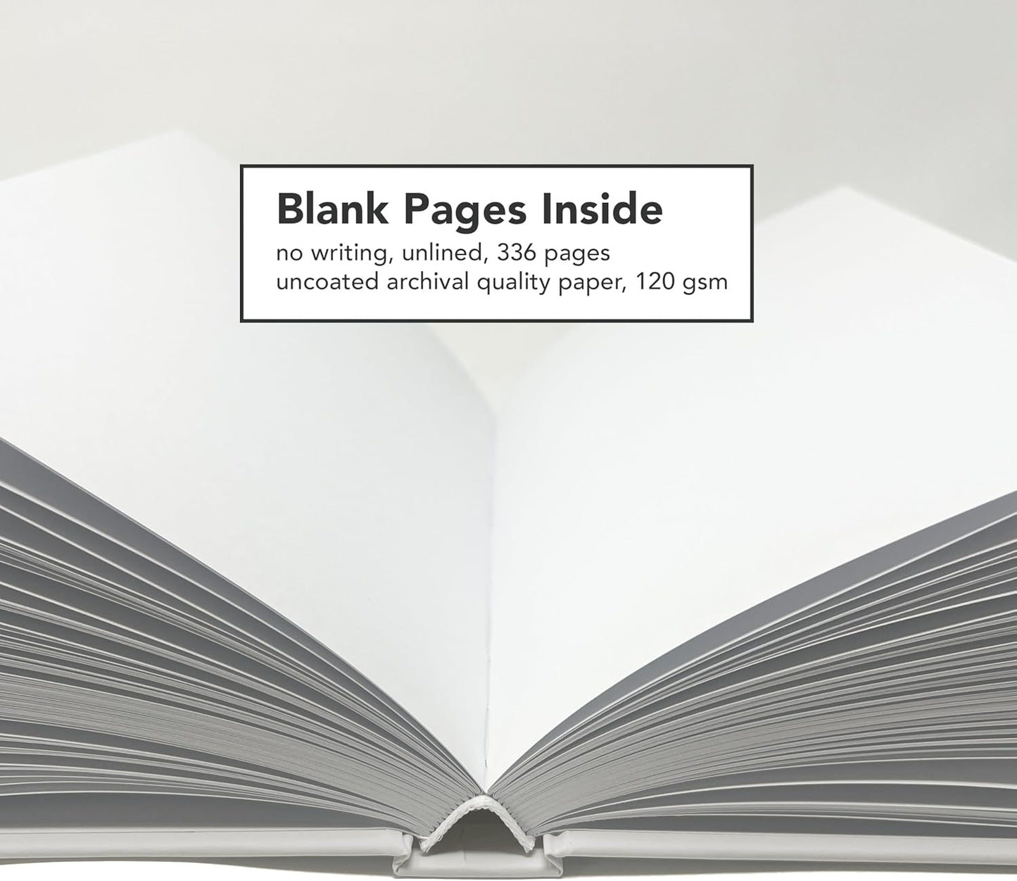 CovoBook™ Blank Hardcover | Premium Sketchbook Journal Guest Book | Photo Prop Home Decor (Black, Size 9)