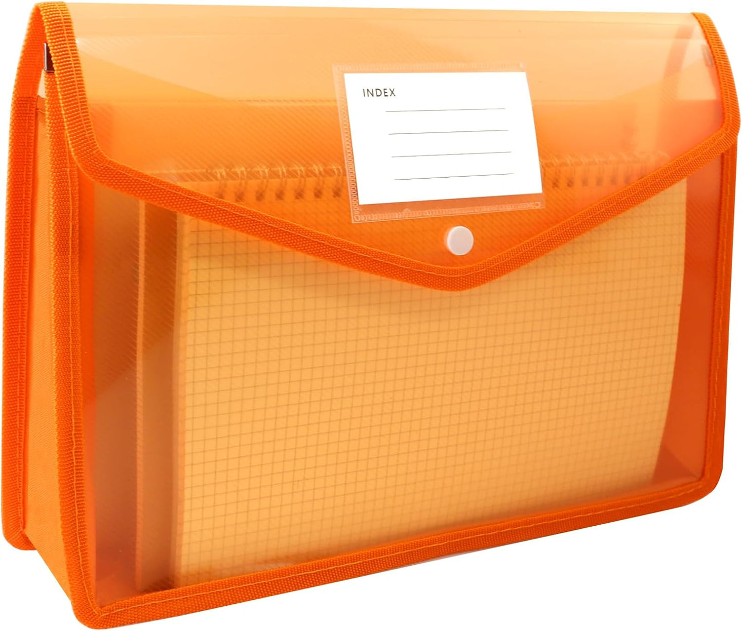 Plastic Expanding File Folder, Folders for Documents, Transparent Envelopes with Elastic Closure, File Folder Organizer Holder, Large Capacity, Fit Letter/A4 Size (2Pcs)