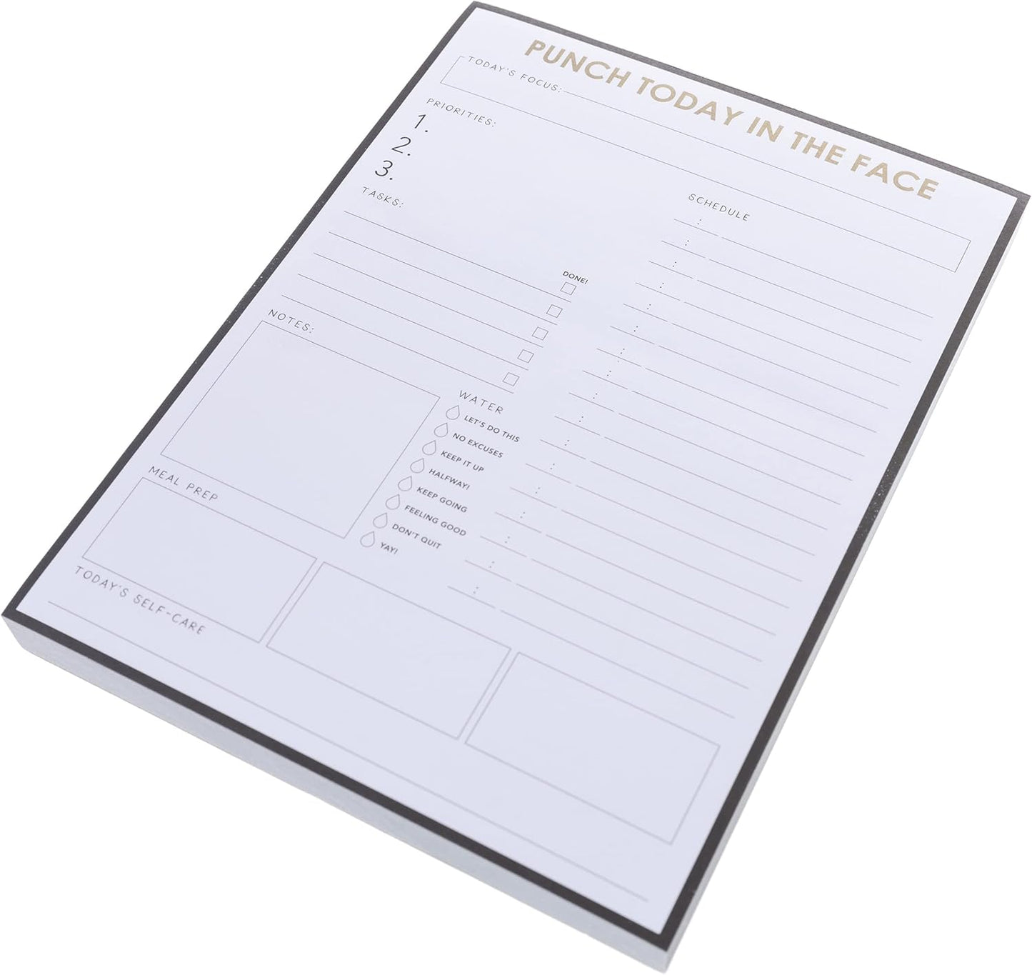 Graphique Large Notepad, Brush Strokes – 6" x 8", Cute Notepad with 150 Tear-Off Sheets, Features the Word “Notes” on Every Page – Perfect for Note Taking, List Making, and More