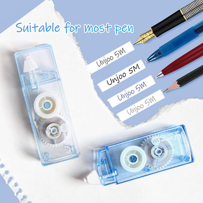 Unjoo White Correction Tape, Easy To Use Cute Applicator for Instant Corrections, For school, Office Workers (Gradient Purple, 5M/196" x 0.2",12pack)
