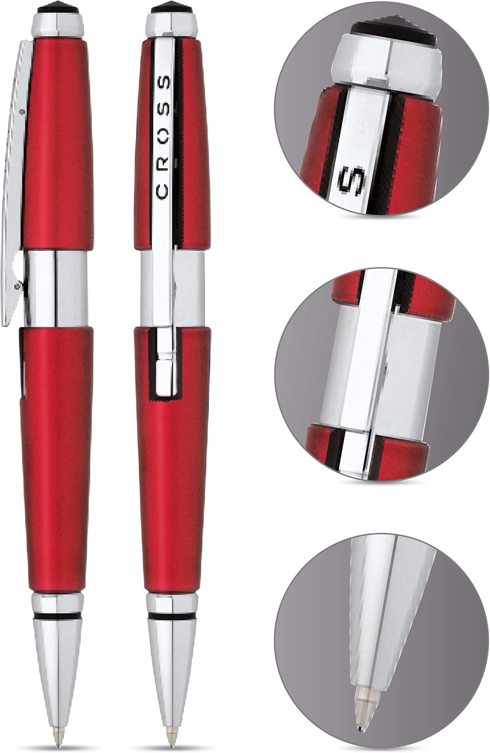 Cross Edge Matte Black Lacquer Gel Rollerball Pen