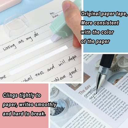 White Correction Tape, 6 Pack, 13.13 Feet Mini Correction Tape, Writing supplies and correction supplies for School And Office. (Milkshake)