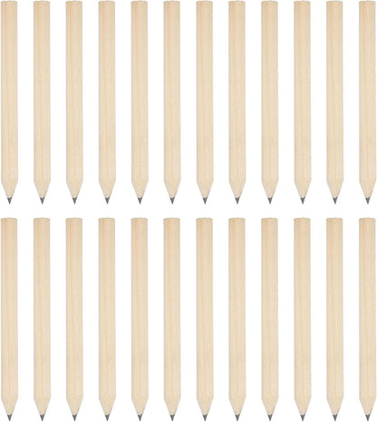 PATIKIL Half Golf Pencils Bulk, 24 Pack Pre-Sharpened Short Hexagon Wooden Pencils Mini HB Graphite Woodcase Pencil for Classroom Office Writing Supplies