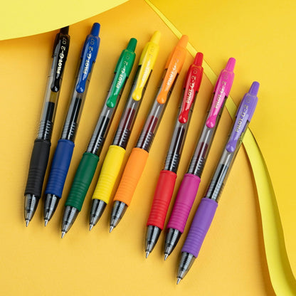 PILOT, G2 Premium Gel Roller Pens, G2 Rainbow Colors Pack, 15 Pack Pouch, Fine Point 0.7 mm, Assorted