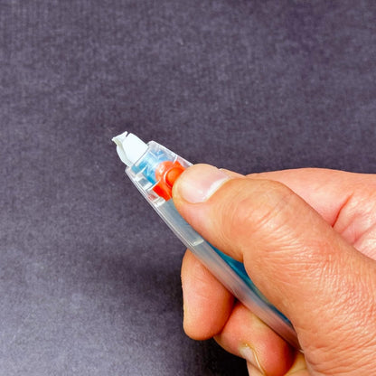 LION CLICK-N-COVER Refillable Correction Tape, Retractable Tip, 1/5" wide and 236" long, Acid-Free, 1 ea. (CT-305)